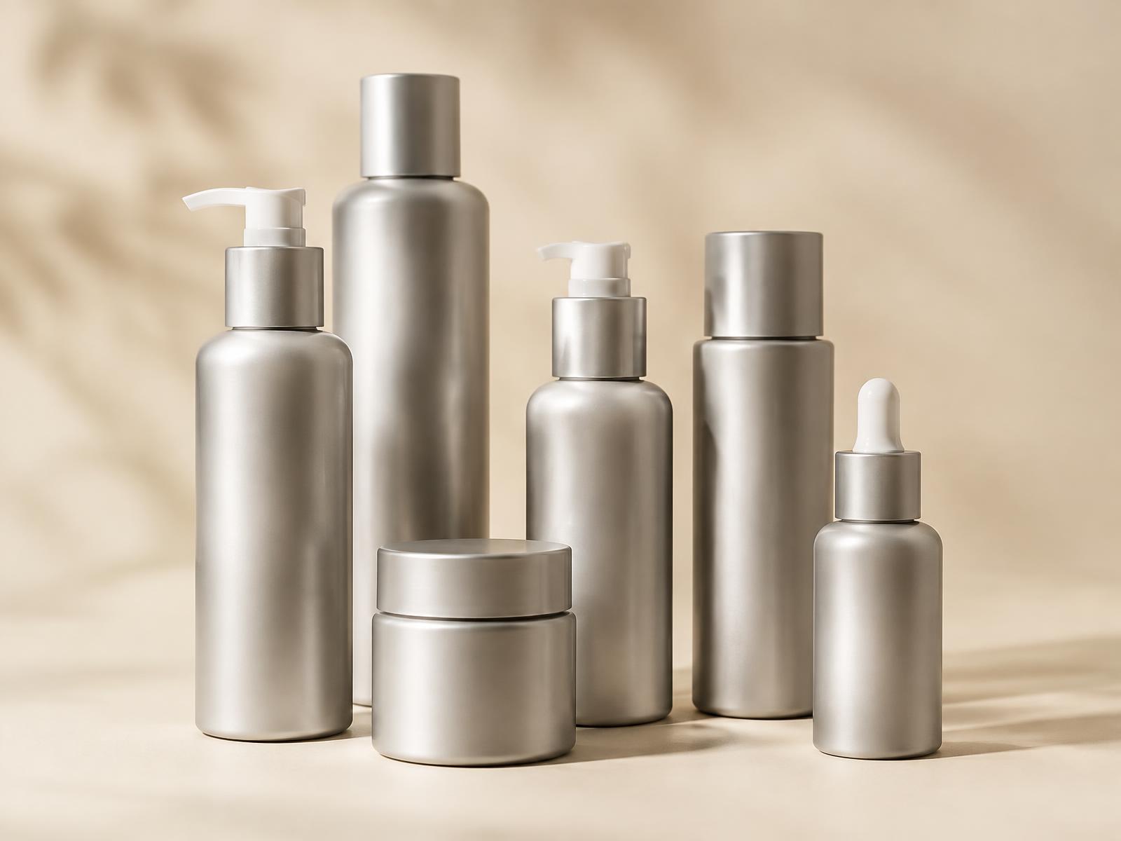 Aluminium bottles and pumps