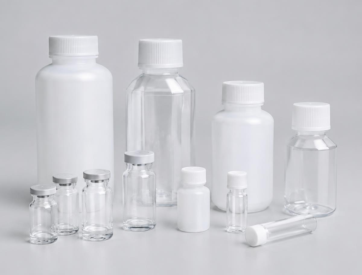 Medical-grade bottles and vials